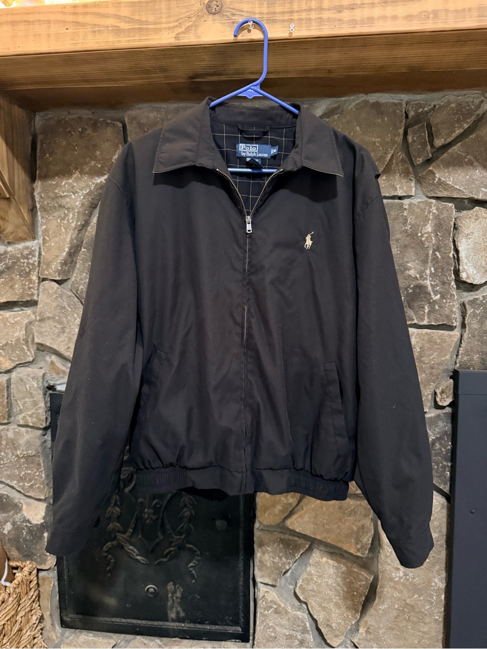 Polo by Ralph Lauren Full-Zip Plaid-Lined Bomber Jacket Medium